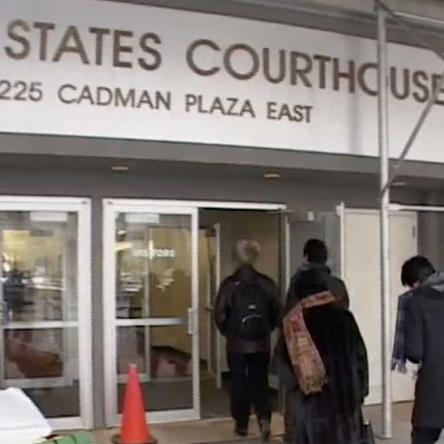 <span style="color: #000000 !important;font-size: 14pt">Participants enter the United States Courthouse in Brooklyn, NY, where the Agent Orange lawsuit is being heard.</span>