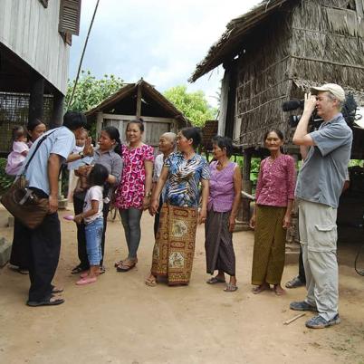 <span style="color: #000000 !important;font-size: 14pt">Sayon Soeun says goodbye to his relatives in Takeo, Cambodia.</span>