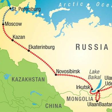 <span style="color: #000000 !important;font-size: 14pt">Map of Russia showing Mongolia, Kazakhstan and Lake Baikal</span>