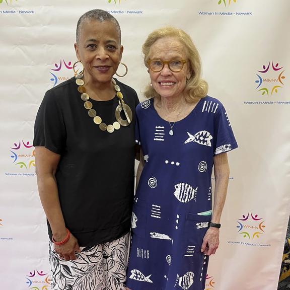 Women's International Film Festival Director Pamela Morgan with Producer-Director Janet Gardner