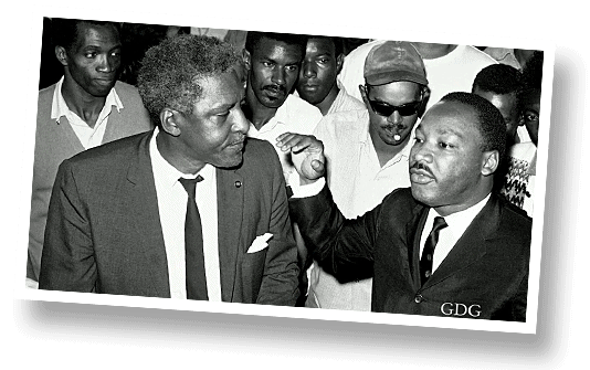 Bayard Rustin, A Quaker, and Dr. Martin Luther King