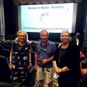 Janet Gardner and Fred Millner with Assoc. Producer Cindy Edwards at the Women's International Film Festival